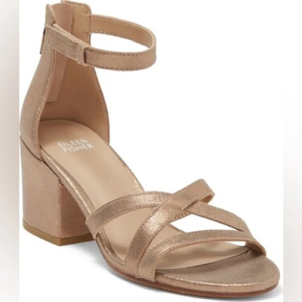 Eileen Fisher Jazzy Block Heel Sandal size: 6